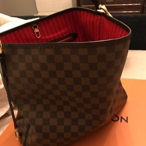 Delightful MM Louis Vuitton Damier tote